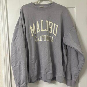 Brandy Melville Women's Purple and Grey Sweatshirt